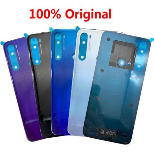 10Pcs/Lot, Original Back Battery Cover Glass For Redmi Note 8 Rear Door Replacement Housing STICKER Adhesive