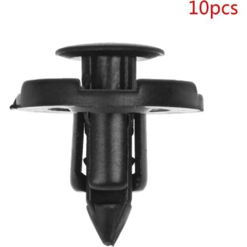 10pcs Nylon Trim Board Panel Retainer Clips Rivet Fasteners Black for Toyota J60F