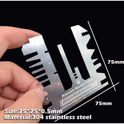 AJ0085 Steel Etched Sheet Folding Large Tentacle Pressure Type Auxiliary Ruler