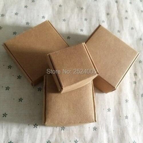 Free shipping 3.7x3.7x2 cm Handmade soap packing box/Storage case/kraft paper boxes/gift cases