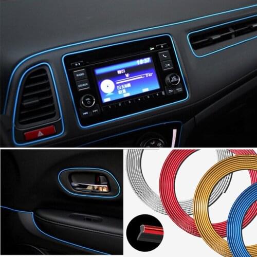 Car Central Control Door Decoration Dashboard Strip For Lada granta vesta kalina priora niva xray largus Opel Astra H G J zafira