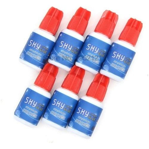 By dhl 100pcs 1-2s dry time Most Powerful Fastest Korea Sky Glue S+ for Eyelash Extensions MSDS Adhesive 5ml Red Cap new
