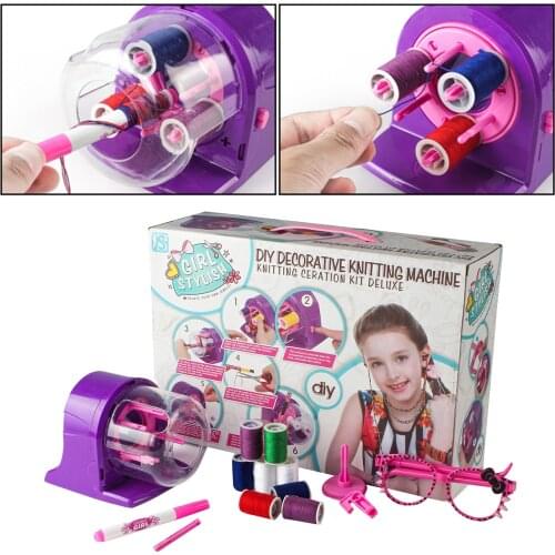 Electric Sewing Knitting Machine Waistband Bracelet Thread Rope Braiding Twist