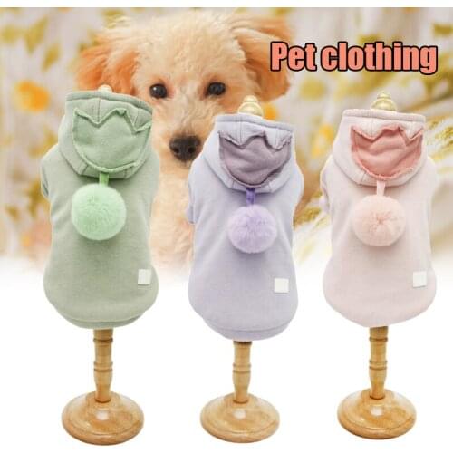 Flannel Dog Jumpsuit Winter Dog Clothes Small Puppy Coat Pets Outfits Hoodie Warm Cute AUG889