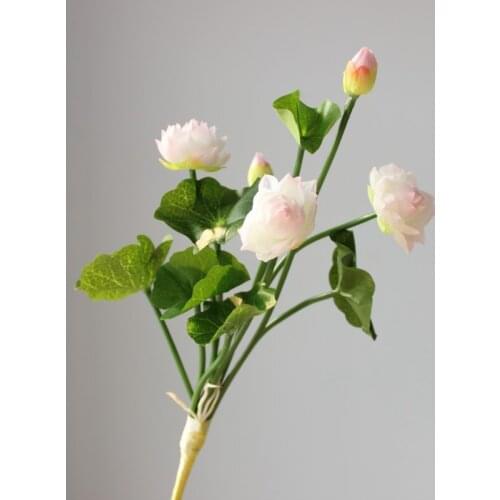 Party Artificial Flower Home decoration DIY 32cm Decor Fake Simulated Lotus Silk