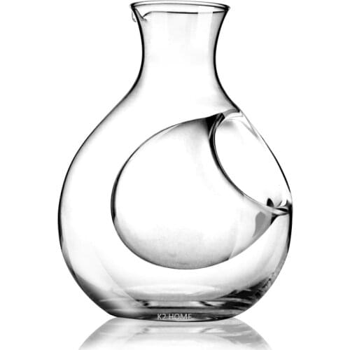 Quality 250ML Chilling Decanter Drinkware Mini Wine Decanter Lead-free Glass Beer Cooler Mini Gift Wine Carafe Superior Decanter