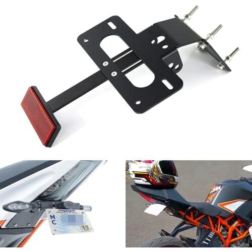 Fit For KTM RC125 RC200 RC390 2014-2021 Motorcycle Rear License Plate Tail Frame Holder Bracket Fender Eliminator
