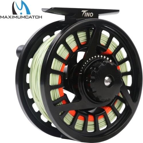 Maximumcatch Maxcatch Die-casting Aluminum Fly Fishing Reel Pre-Loaded with Fly Line, Backing, Leader 5-8wt