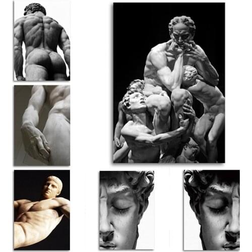 Nordic Sculpture of David Canvas Paintings for Living Room Decorative on The Wall Art Posters and Prints Art Wall Canvas Picture