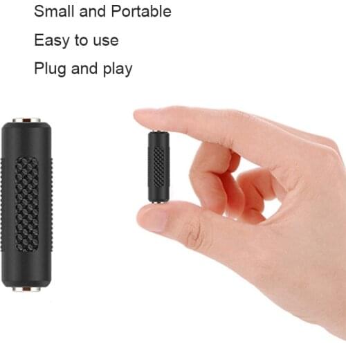 New 3.5 mm Female to 3.5mm Female Jack Stereo Connector Coupler Adapter Audio Cable Extension for MP3 DVD Headphone Car AUX