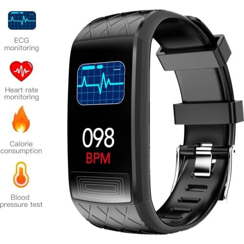 New Smart band Blood Pressure SmartBand Heart Rate Monitor PPG ECG Smart Bracelet Activity Fitness Tracker Electronics Wristband