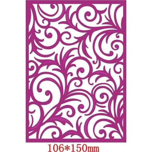 Huge Swirls Cover-up Frame Metal Cutting Dies Stencils for DIY Scrapbooking Photo Album Decorative Embossing Paper Crafts Die Cu