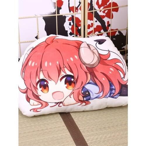 1pcs Anime The Demon Girl Next Door Q Style Yuko Yoshida Plush Doll Stuffed Toy Pillow Cushion Cosplay Prop Decor for Boy Girl