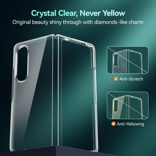Transparent Acrylic Material 2021.8 New Case for Samsung Galaxy Z Fold 3 Case for Galaxy Z Fold3 5G Case