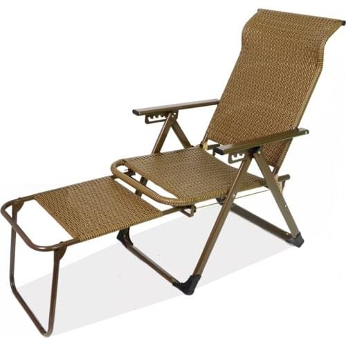 Fold Wicker Recliner Sofa Chair Nap Chair Lounge Recliner,portable Office Patio Beach Pool Side Sports Camping,adjustable 6 Gear