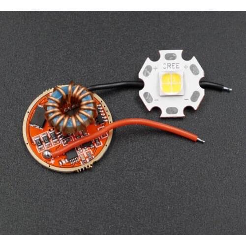 20mm 6V Cree XHP70 6500K Cool White/ 3000K Warm White copper base LED Emitter + 1mode/ 5mode 26mm DC6V-15V LED Driver Board