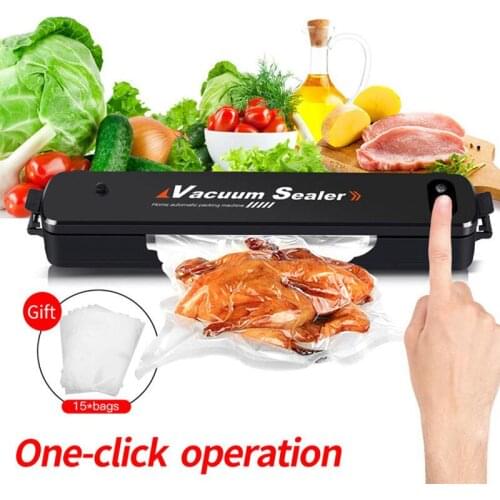 Vacuum Food Sealer Automatic Commercial Household Food Vacuum Sealer Packaging Machine Include 15Pcs Bags Free