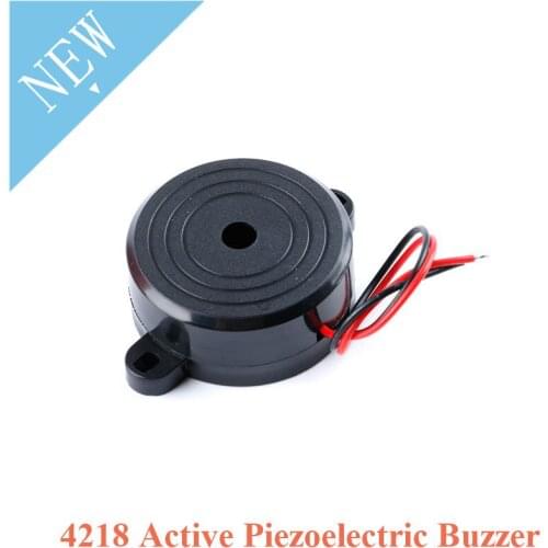 4218 Active Piezoelectric Buzzer High Decibel Piezo Electric Alarm Sound DC12V 42*18MM 42x18mm Alarm with Wire