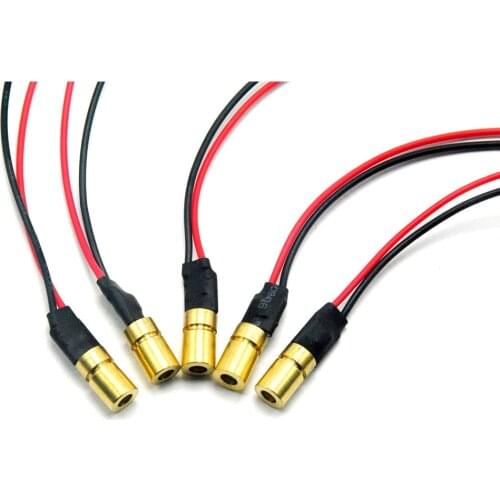 5pcs 3V 780nm Dot IR Laser Diode Module 3mw Infrared Lasers w Adjustable Focus Head 6x10mm Mini Type