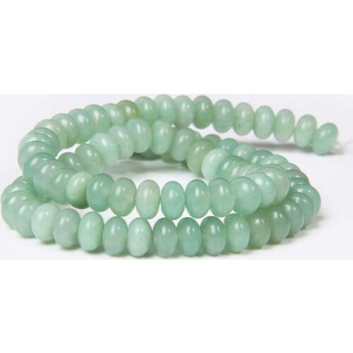 Natural Green Aventurine Abacus Rondelle stone Beads Loose green wheel Drum gem Stone Beads DIY For Jewelry Necklaces Making