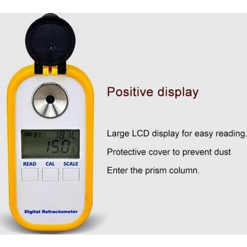 TDS 0-25% Brix Coffee Sugar Meter Concentration Refractometer Digital Electronic Refractometer 1.5 Seconds Measurement Tester