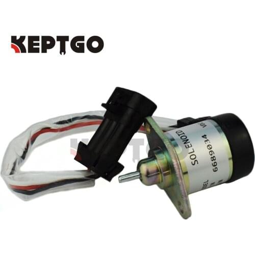 Fuel Shutoff Solenoid 6689034, 1G577-60011 12v For Bobcat A300 S220 S250 S300 S330