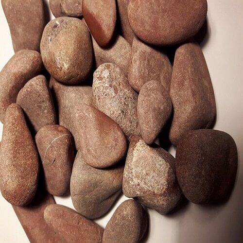 Burgundy color stones natural stones decorative 4-6 cm 1 kg