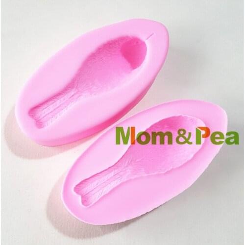 Mom&Pea 1368 Free Shipping 3D Bird Silicone Mold Cake Decoration Fondant Cake 3D Mold Soap Mold Food Grade