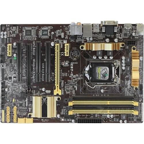 For Asus Z87-C Desktop Motherboard Z87 Socket LGA 1150 i3 i5 i7 DDR3 32G ATX UEFI BIOS Original Used Mainboard Hot Sale