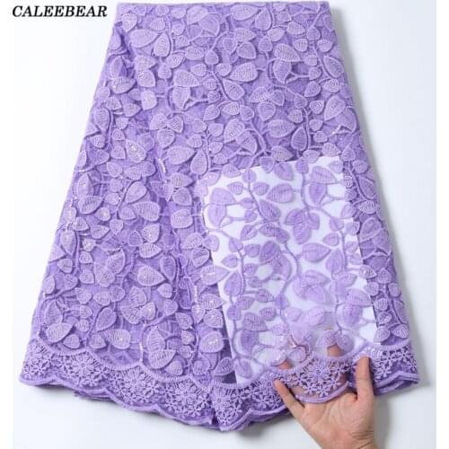 Latest High Quality African Sequins Lace Fabric Tulle French Mesh Lace Fabric Nigerian Lace Fabric For Wedding Party Dress S1997