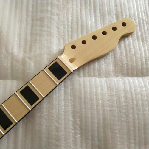 Maple New 22 frets 25.5inch electric guitar parts Guitar Neck block inlay Gloss