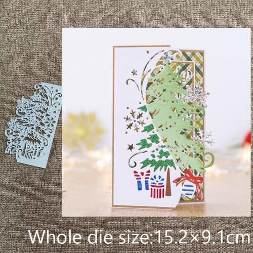 New Design Craft Metal stencil mold Cutting Dies Christmas Tree frame scrapbook die cuts Album Paper Card Craft Embossing