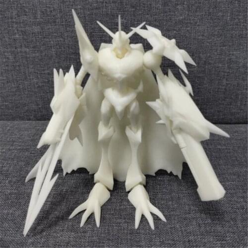 Original 3D Printing Digimon Adventure Omegamon Resin Figure Toys Unpainted Model Royal Knight Desk Decor Display Custom-Made