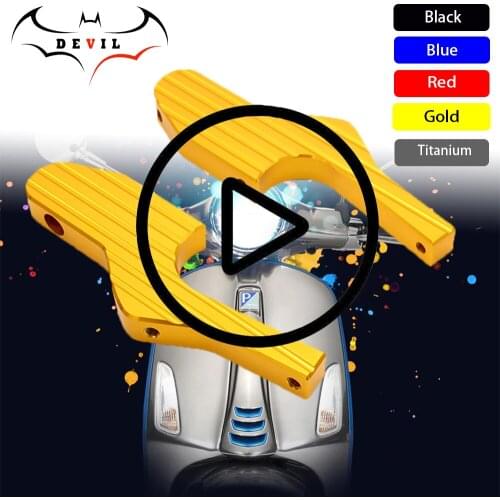 Scooter Foot Rests Passenger Foot Pegs Extensions Universal CNC Extended Footpegs for VESPA GT GTS GTV 60 125 200 250 300 300ie