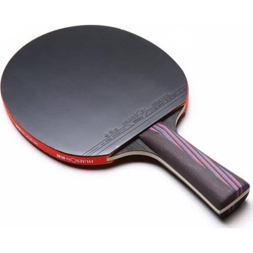 Pingpong Paddle Table Tennis Racket Bat Carbon Fiber Rubber For Training Sports SAL99