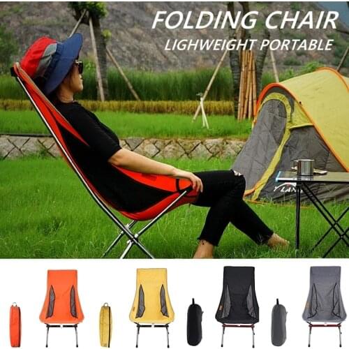 Ultra Light Camping Chair/festa Field Chairs/ Beach Chair Foldable Moon Chairs For Fishing, Bbq, Camping, Garden Supply
