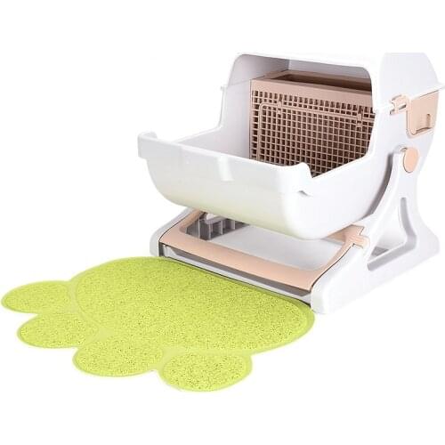 Pet supplies PVC claw-shaped cat litter mats Cat mats Pet mats Non-slip mats Colorful and cute cat hygiene