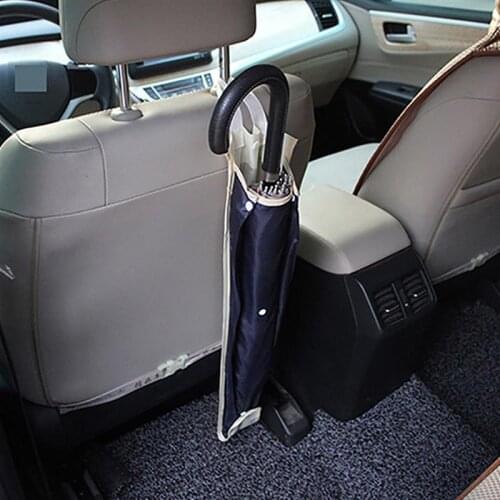 Car Umbrella Carrier Holder Waterproof Bag Polyester Folding Hanging Back Seat Organizer Storage Car Seat Rear Hanging Umbrella