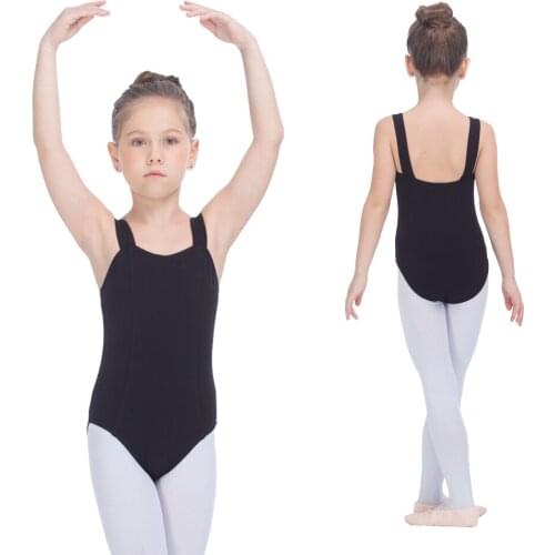 Girls Wide Straps Ballet Dance Leotard Dance School Studio Class Uniforms 15 Colors Children Adult Sizes