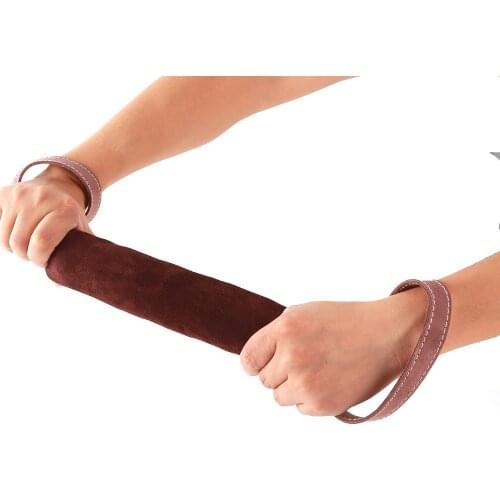 Dog Bite Tug Toy Dogs Training Playing Toys Chewing Teeth Cleaning Interactive Resistant Leather Training Bar For Working Dogs