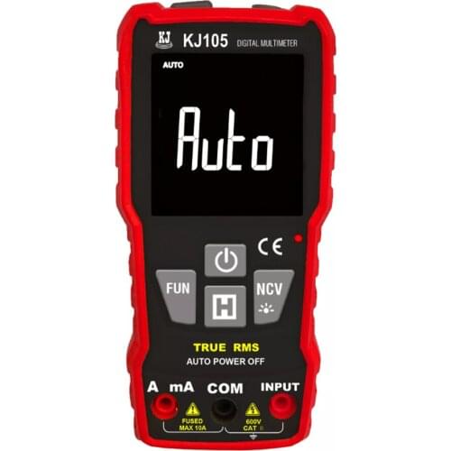 KJ515 T-RMS Smart Digital Multimeter for AC/DC Current Voltage Test with Continuity NCV Diode Capacitance Measuring