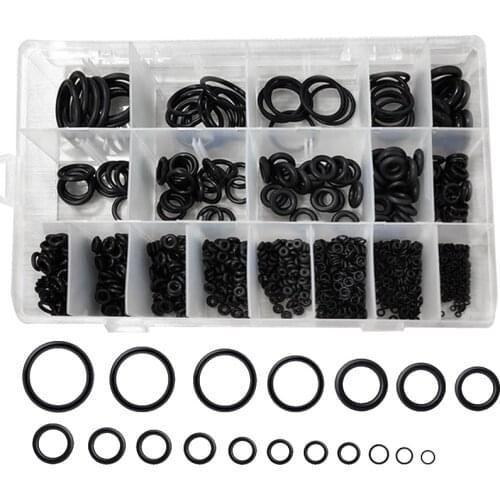 800pcs/850pcs Rubber O-rings Waterproof Nitrile rubber gasket silicone o-ring black of sealing rings NBR ring sealing kit