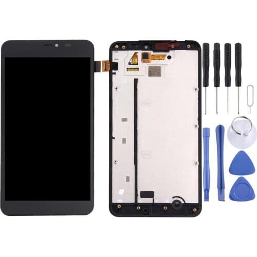 LCD Screen and Digitizer Full Assembly with Frame for Microsoft Lumia 640 XL(Black)