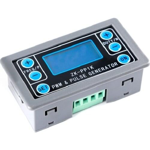 ZK-PP1K Dual Mode LCD PWM Signal Generator 1-Channel 1Hz-150KHz PWM Pulse Frequency Duty Cycle Adjustable Square Wave Generator