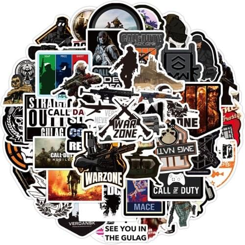 10/30/50PCS Funny Call of Duty Game Stickers DIY Phone Snowboard Laptop Luggage Fridge Guitar Graffiti Cartoon Decal Sticker