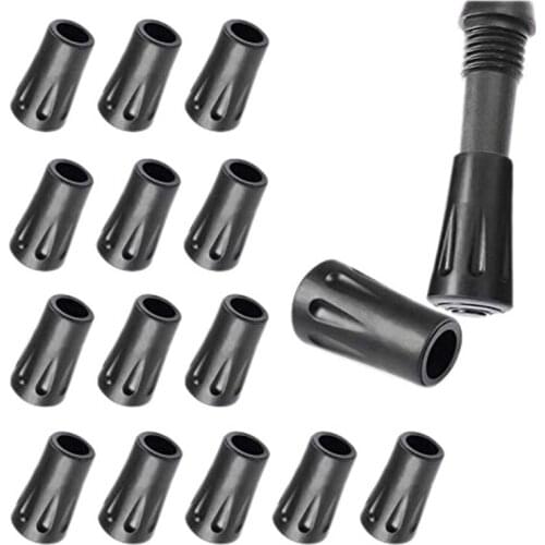 16 Pcs Walking Stick Caps Trekking Pole Caps And Replacement Tips End Alpenstock Head Cover For Hiking Trekking Stick