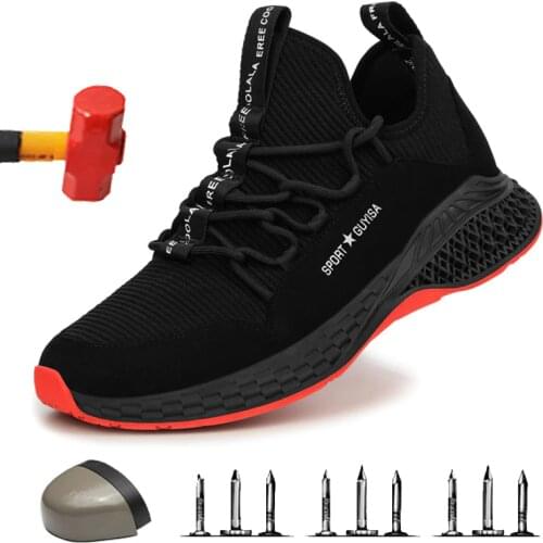 2020 Work Safety Boots Male Indestructible Shoes Steel Toe Safety Shoes Comfort Men Shoes Puncture-Proof Work Sneakers Men Boots