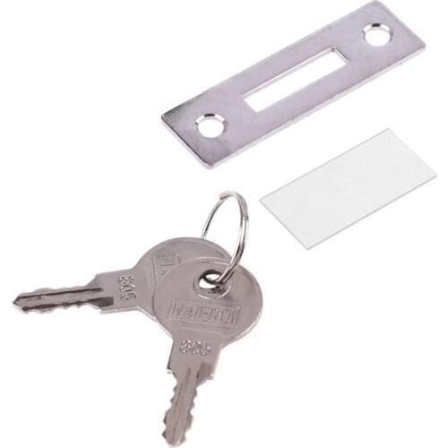 203F Glass Door Double Latch Lock Security Showcase Lock for 5-12mm Glass Door