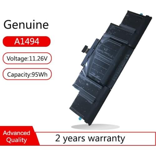 A1494 Laptop Battery For Apple MacBook Pro 15" A1398(Late 2013&Mid 2014)EMC2881 2674 2876 2745 661-00123 ME293 ME294 MGXA2 MGXC2