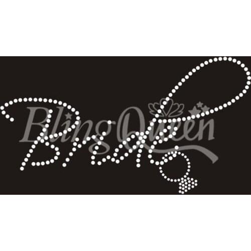 BlingQueen 25PCS/LOT Rhinestone Motifs Bride Design